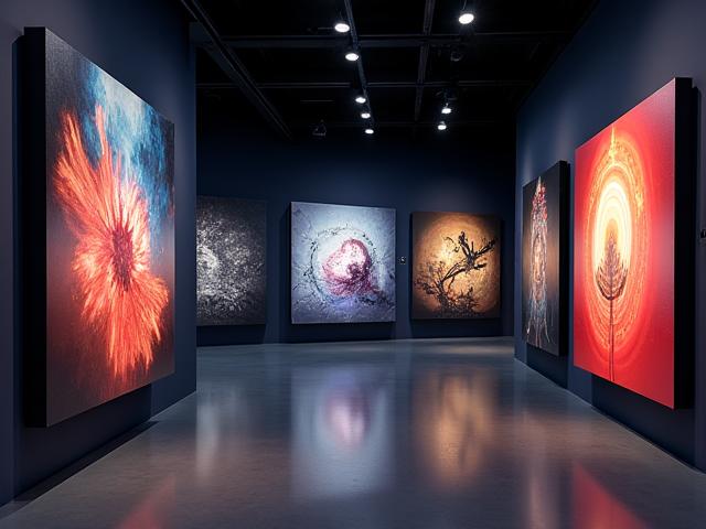 Galerie interactive pour un artiste contemporain