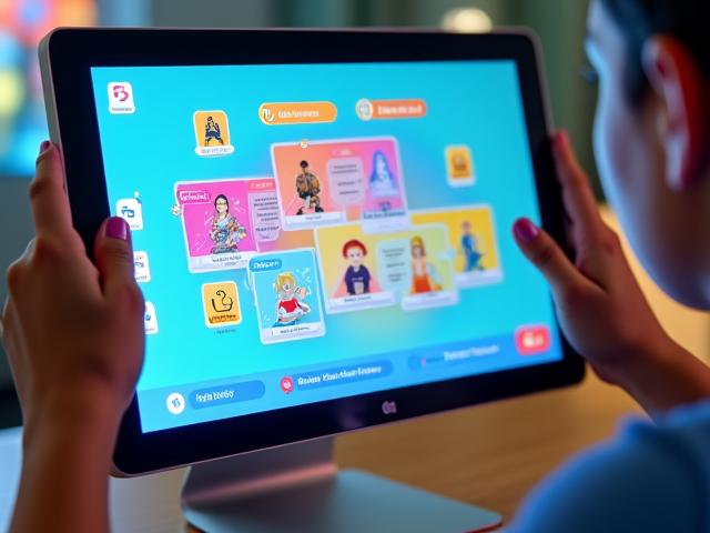 Plateforme éducative interactive avec modules d'apprentissage gamifiés