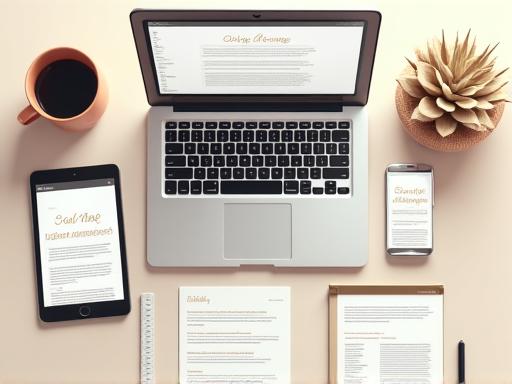 Conception graphique d'un site web, avec des éléments de design sur une tablette et un ordinateur portable.